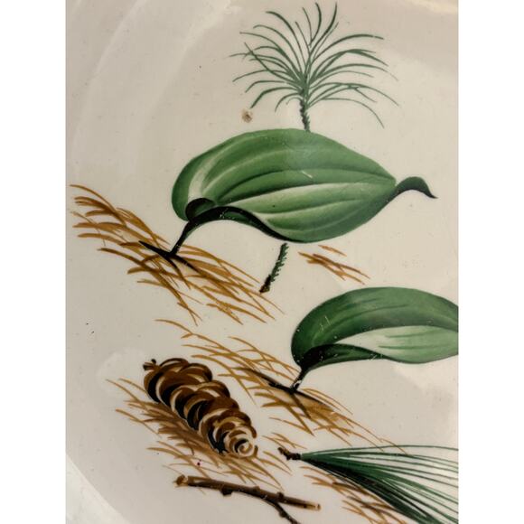 WS George pine cone handled platter and gravy boat S0811 2 pc set - Picture 2 of 5